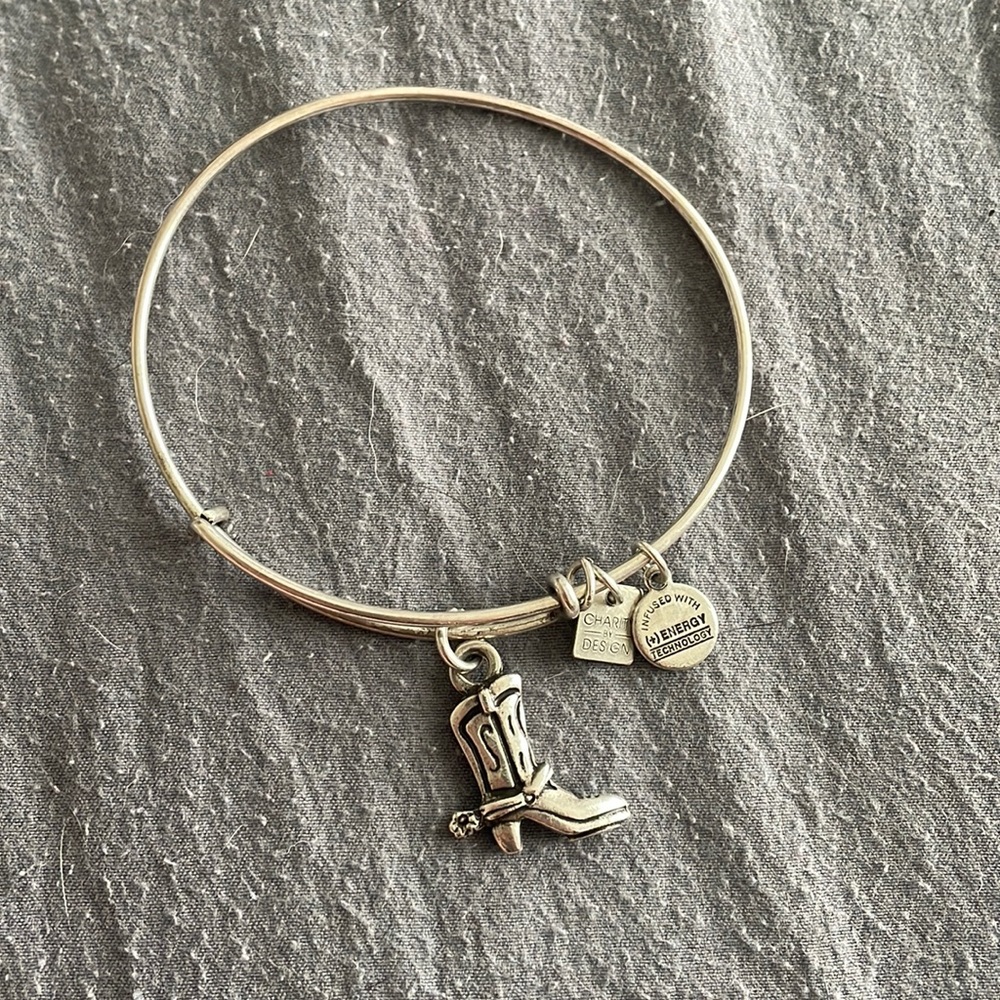 Alex and ani +energy cowboy boot charm